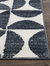 Abani Rugs Nuevo NUE170A High-contrast Charcoal and Ivory Area Rug