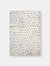 Casa Abstract Honeycomb Area Rug - Cream