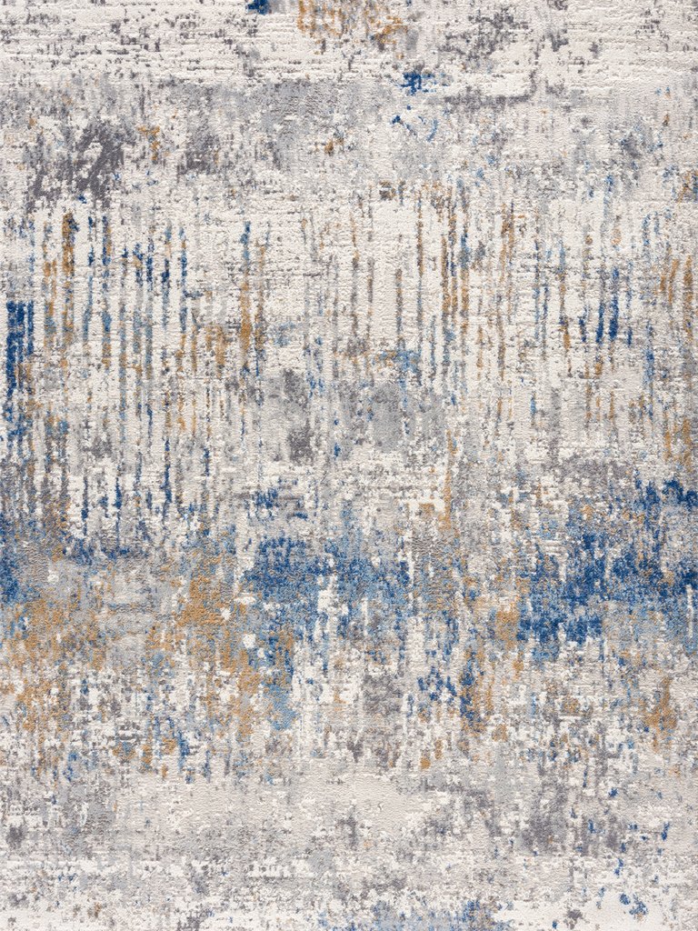 Dun Contemporary and Landscape Area Rug - Grey