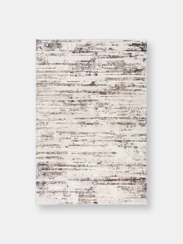 Dune Contemporary Linear Area Rug - Grey