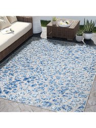 HAM230A Animal Print Cheetah Blue Rug