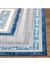 HAM240A Blue Grey Multi Rectangle Area Rug