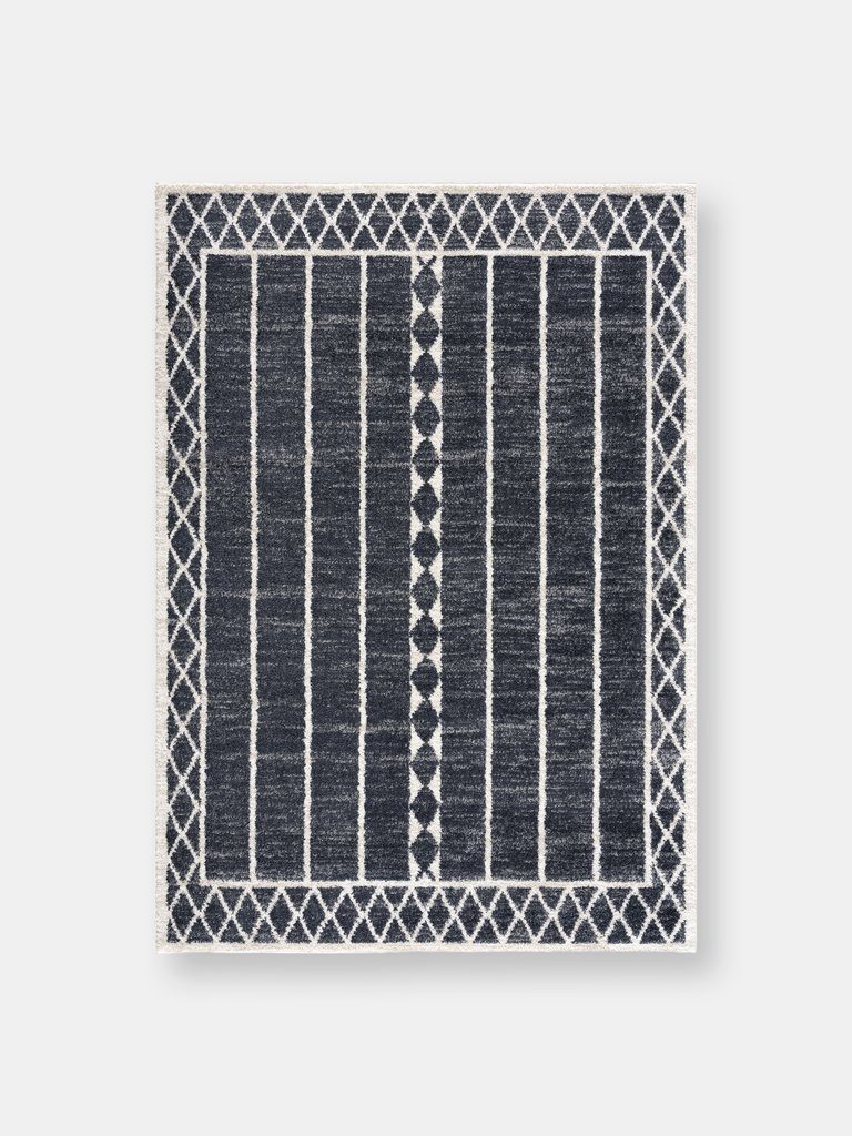 Nuevo NUE110A Tribal Grey Charcoal Area Rug