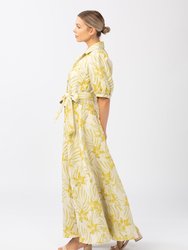 Charlotte Collared Gown Pear Blossom