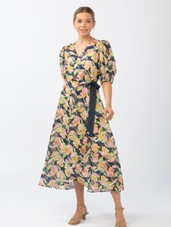 Diane Georgia Tulip Dress - Navy