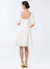 Margot Square Neck Dress - White