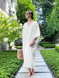 Rosemary Caftan Dress - White - White