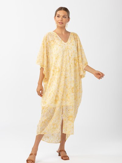 Abbey Glass Rosemary Caftan Dress Yellow Lace product