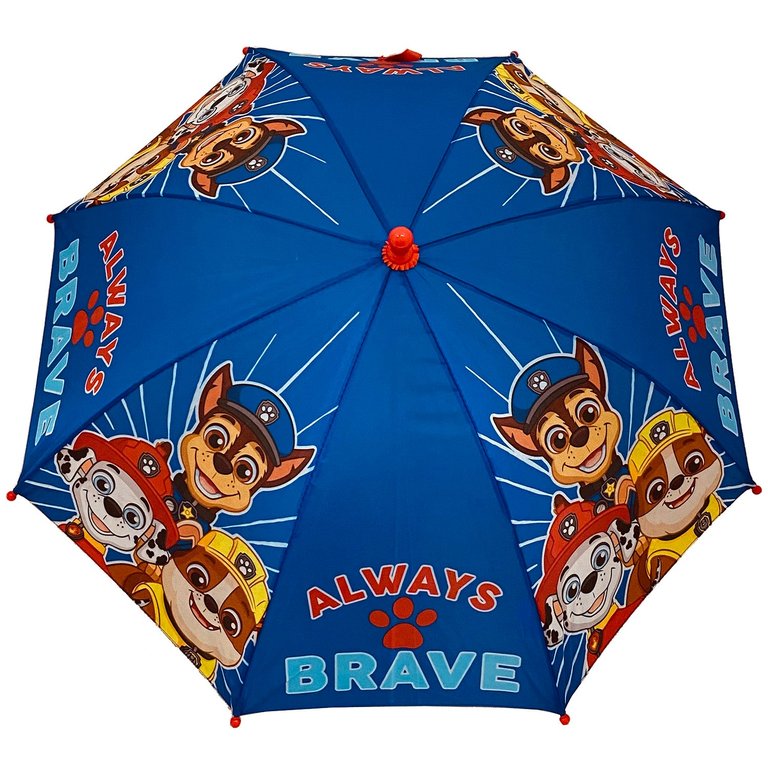 Paw Patrol Kids Umbrella - Always Brave Blue/Red - Blue/Red