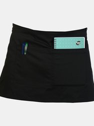 Absolute Apparel Adults Workwear Waist Apron With Pocket (Pack of 2) (Black) (One Size) (One Size) - Black