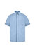 Absolute Apparel Mens Short Sleeved Oxford Shirt (Light Blue) - Light Blue