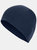 Adults Cap Knitted Ski Hat Without Turn Up - Navy - Navy