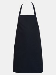 Adults Workwear Full Length Apron In Navy - One Size - Navy
