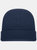 Knitted Turn Up Ski Hat - Navy