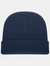 Knitted Turn Up Ski Hat - Navy