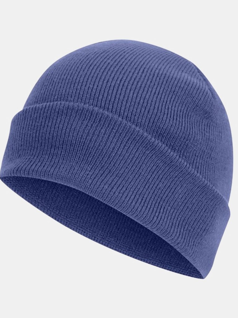 Knitted Turn Up Ski Hat - Royal - Royal