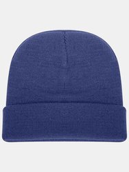 Knitted Turn Up Ski Hat - Royal