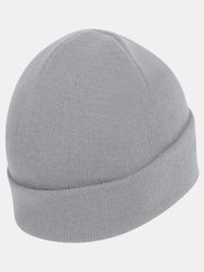 Knitted Turn Up Ski Hat - Sport Grey