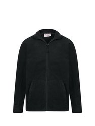 Mens Alaska Full Zip Fleece Jacket - Black Opal