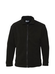 Mens Brumal Full Zip Fleece Jacket - Black Opal