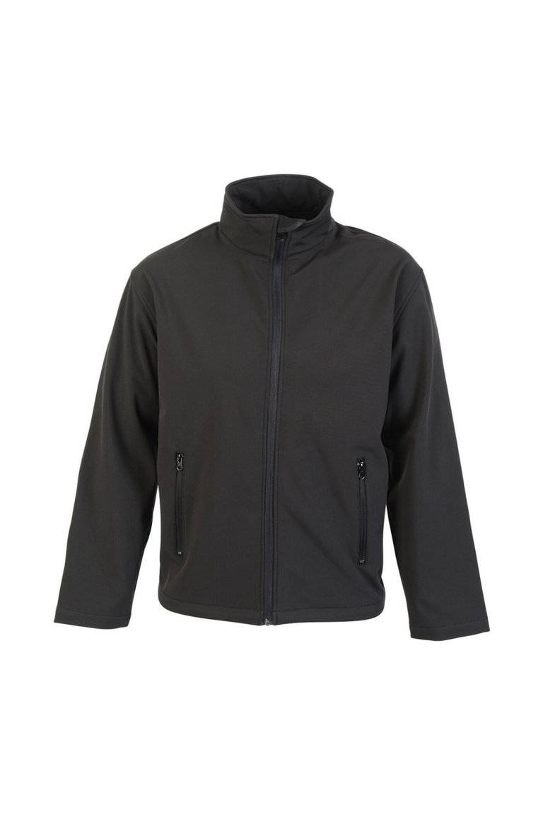 Mens Classic Softshell Jacket - Black - Black