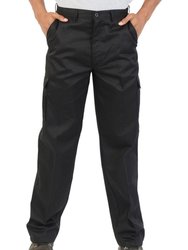 Mens Combat Workwear Trouser - Black - Black