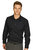 Mens Long Sleeved Classic Poplin  Shirt - Black - Black