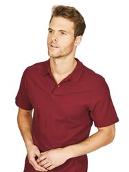 Mens Pioneer Polo T-Shirt - Burgundy - Burgundy