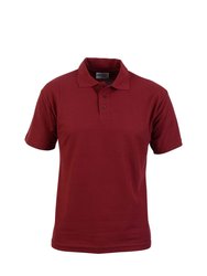 Mens Pioneer Polo T-Shirt - Burgundy