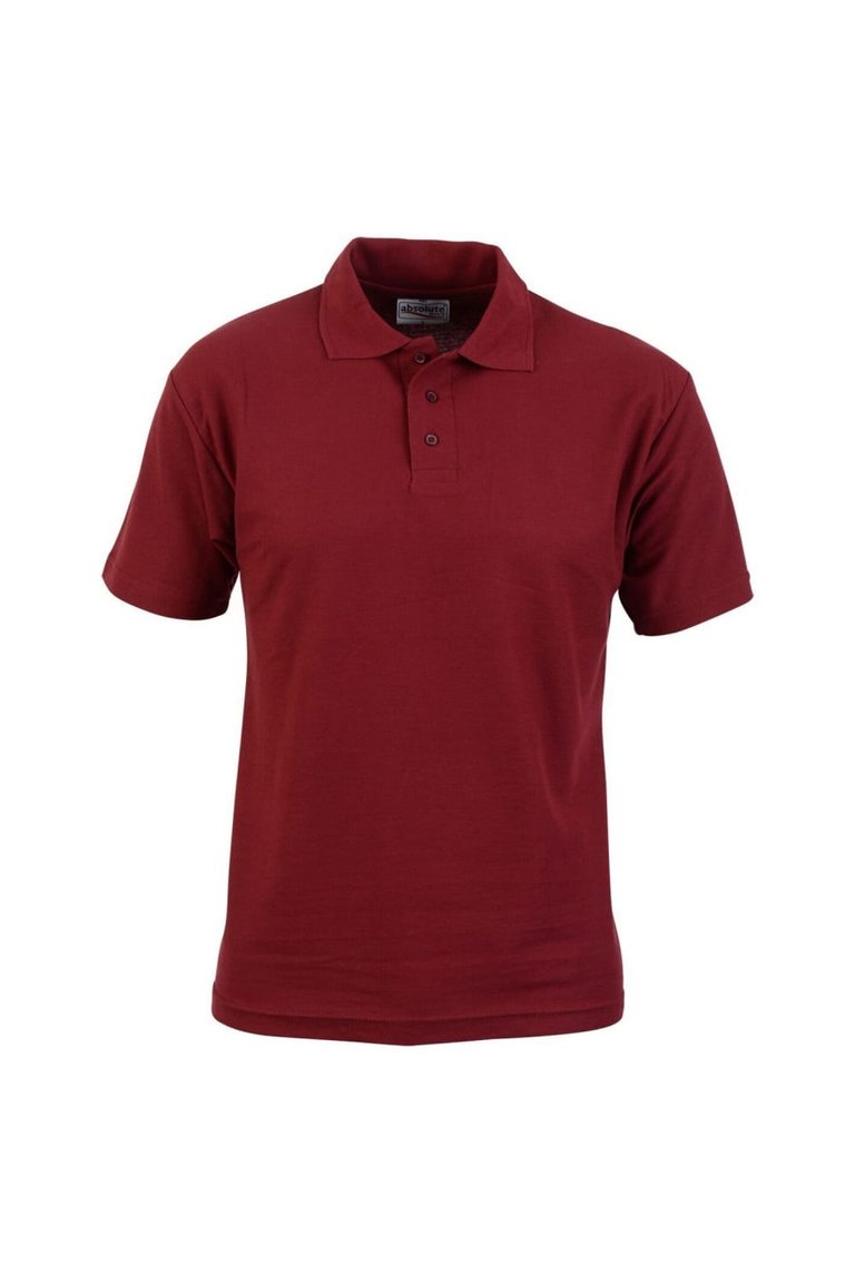 Mens Pioneer Polo T-Shirt - Burgundy