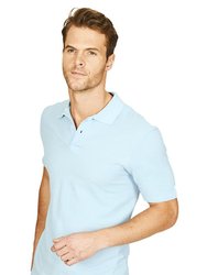 Mens Pioneer Polo T-Shirt - Light Blue - Light Blue