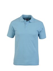 Mens Pioneer Polo T-Shirt - Light Blue