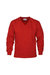 Mens V Neck Sweat - Red