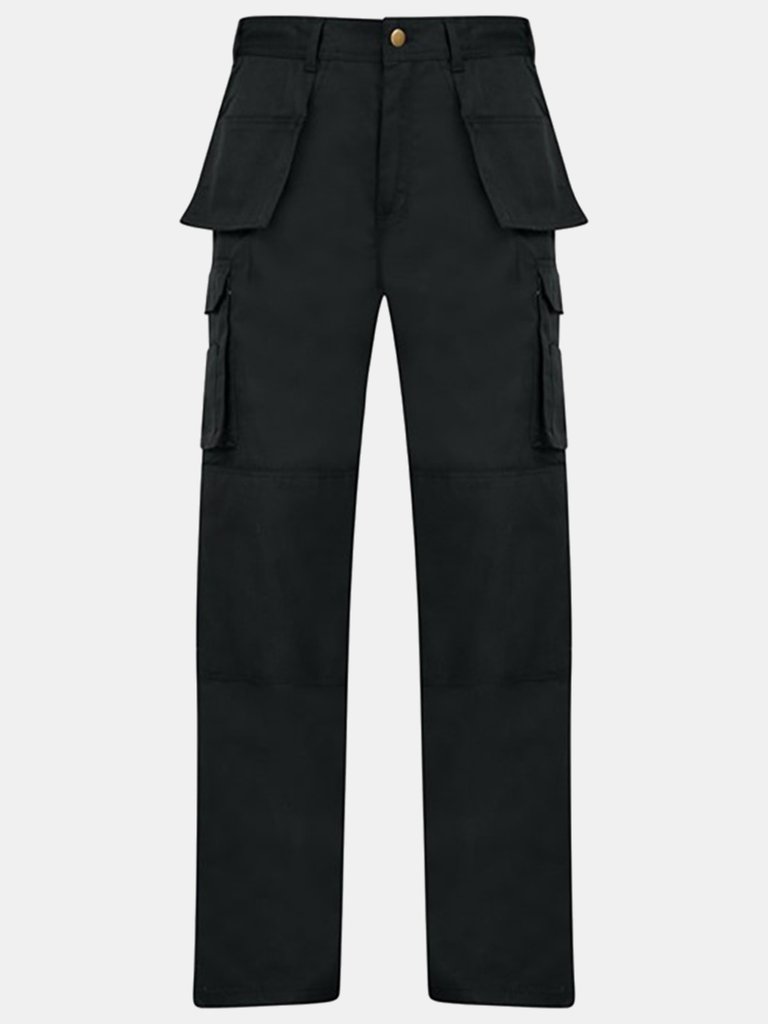 Mens Workwear Utility Cargo Trouser - Black - Black