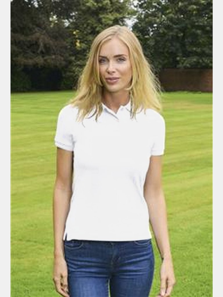 Womens/Ladies Diva Polo - White