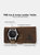 Aviator Watch, Stainless Steel Case and Leather Band for Men,  Free Leather Wallet with Purchase Made in the USA - Gun Metal / Black