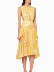 Grosvenor Dress - Yellow Floral