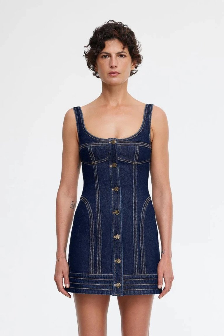 Valleybrook Mini Dress Dark Indigo - Dark Indigo