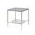 ACME Adelrik End Table, Glass & Chrome Finish