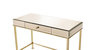 ACME Canine Writing Desk, Smoky Mirrored and Champagne Finish