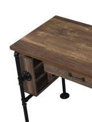 ACME Endang Writing Desk, Weathered Oak & Black Finish