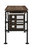 ACME Endang Writing Desk, Weathered Oak & Black Finish