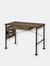 ACME Endang Writing Desk, Weathered Oak & Black Finish