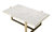 ACME Feit Coffee Table, Faux Marble & Champagne