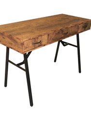 ACME Jalia Desk, Rustic Oak & Black