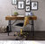 ACME Jalia Desk, Rustic Oak & Black