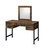 ACME Juvanth Vanity Desk & Mirror, Rustic Oak & Black Finish