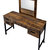 ACME Juvanth Vanity Desk & Mirror, Rustic Oak & Black Finish