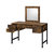 ACME Juvanth Vanity Desk & Mirror, Rustic Oak & Black Finish
