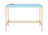 ACME Midriaks Writing Desk, Baby Blue & Gold Finish